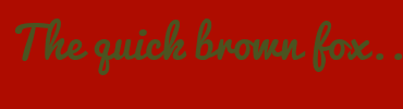Image with Font Color 4B5320 and Background Color AE0C00